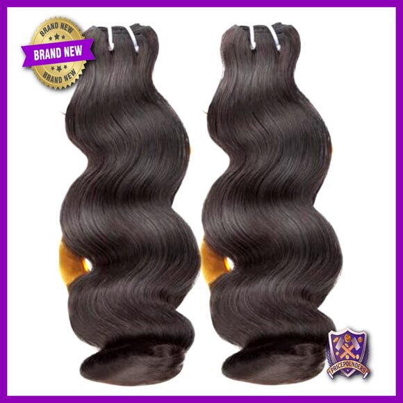 Natural Body Wave Human Hair Extensions 16-18in 14in Bundles 100% Raw Indian main image 7